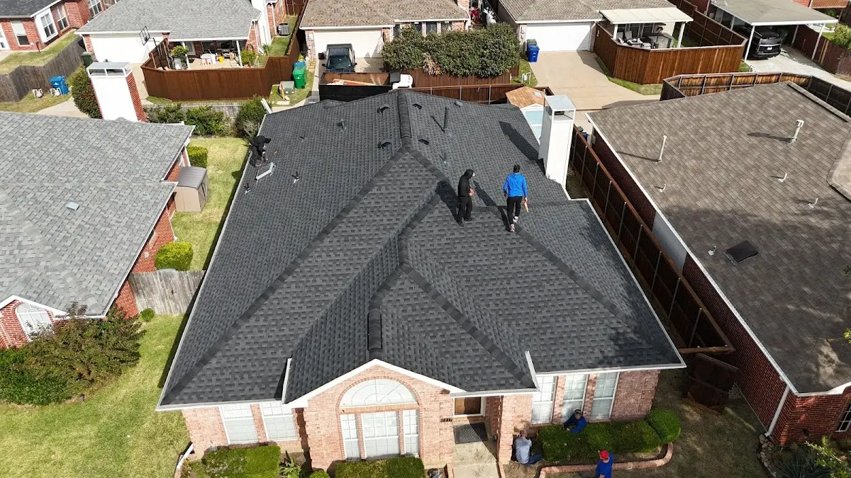 Slate & Tile Roof Repair work in progress on a Burtonsville property